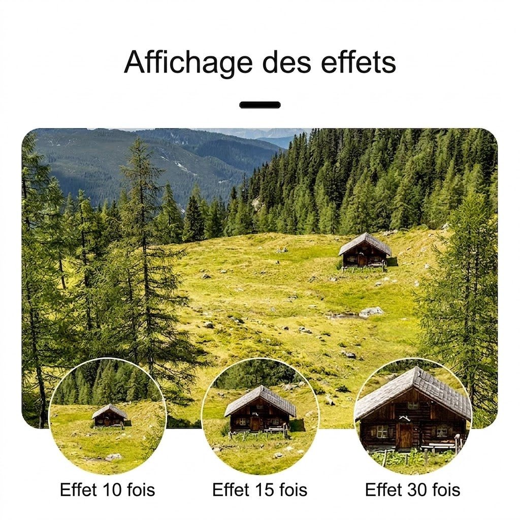 Monoculaire 10-30x50, Zoom Puissant & Trépied Inclus