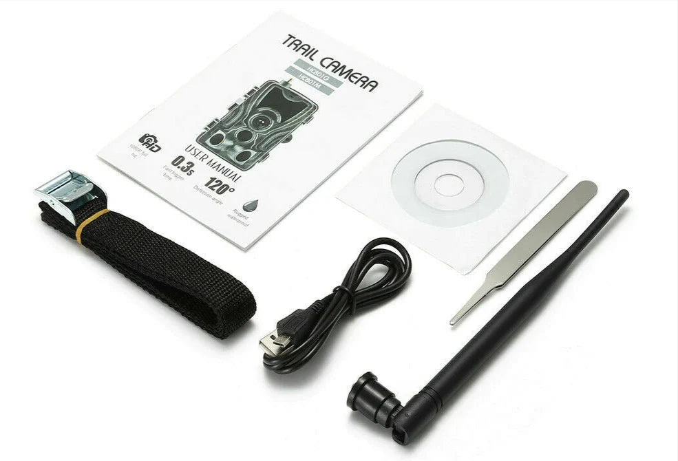 Caméra De Chasse Vision Nocturne 1080P, Batterie 5000mAh