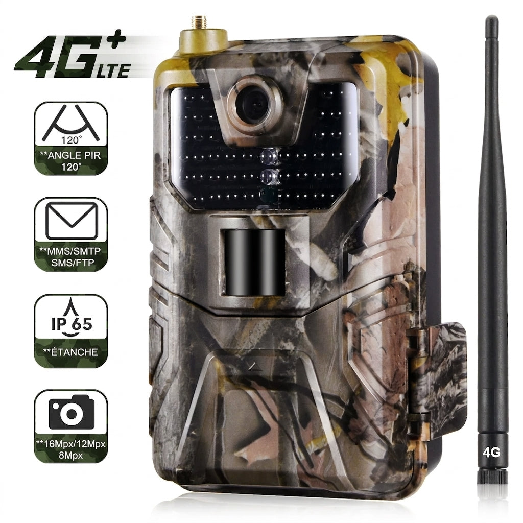 Caméra De Chasse 4G, 1080P & MMS Email