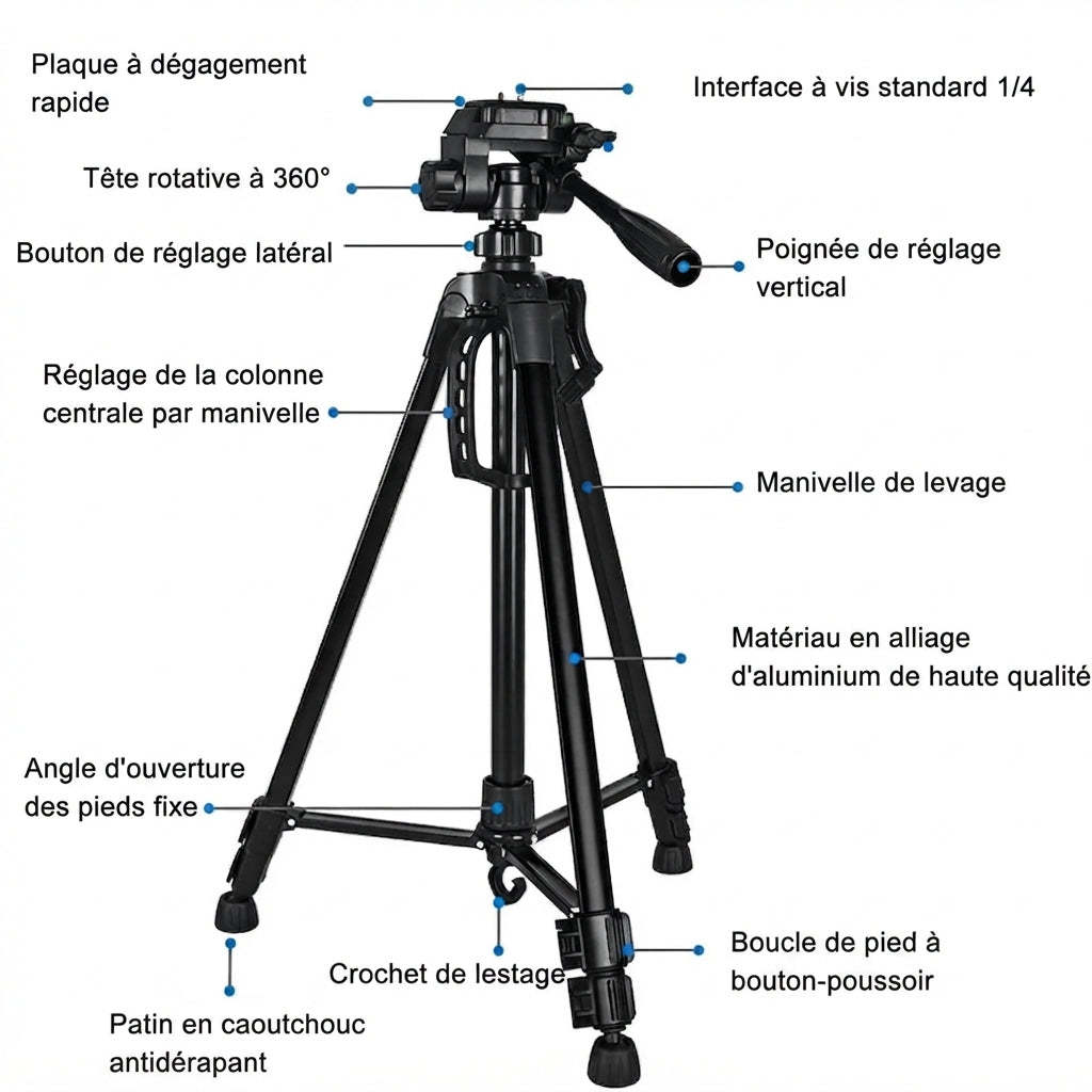 Trépied Universel, Téléphone & Jumelles