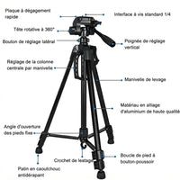 Trépied Universel, Téléphone & Jumelles