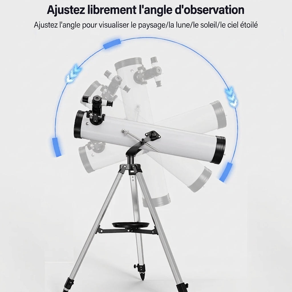 Télescope Astronomique 35-875x, Grand Diamètre 114mm