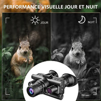 Jumelles Vision Nocturne 4K, Casque & Zoom 8x