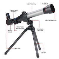 Télescope Astronomique Enfant, 20x/30x/40x