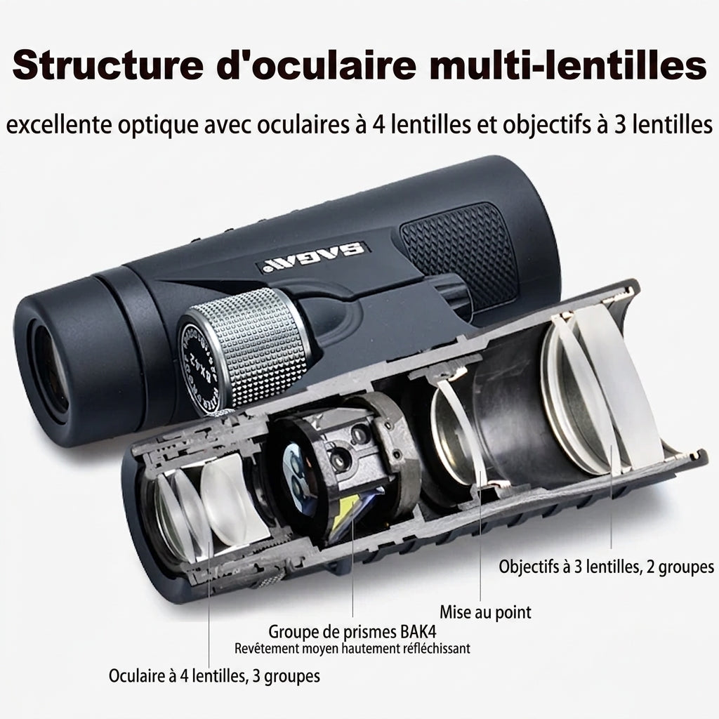 Jumelles Premium 10x42, Précision Professionnelle