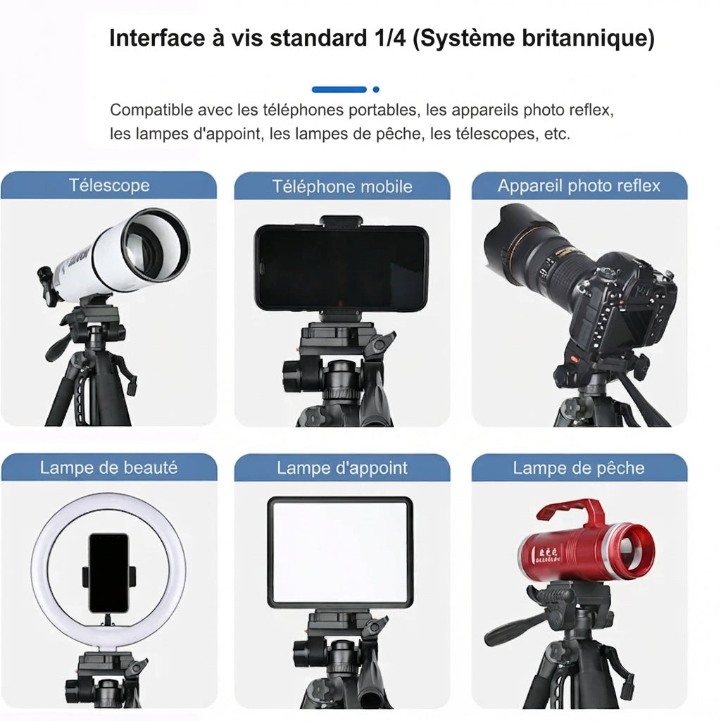Trépied Universel, Téléphone & Jumelles