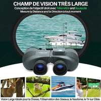 Jumelles Marine 10x50, Boussole & Télémètre