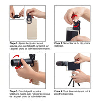 Longue-Vue 18x25, Objectif Téléphoto pour Smartphone