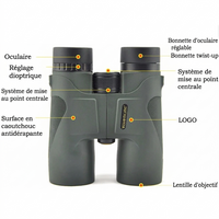 Jumelles Puissantes 10x42 BAK4 FMC Étanche