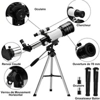Longue Vue Astronomique 150x, Observation Lune & Étoiles