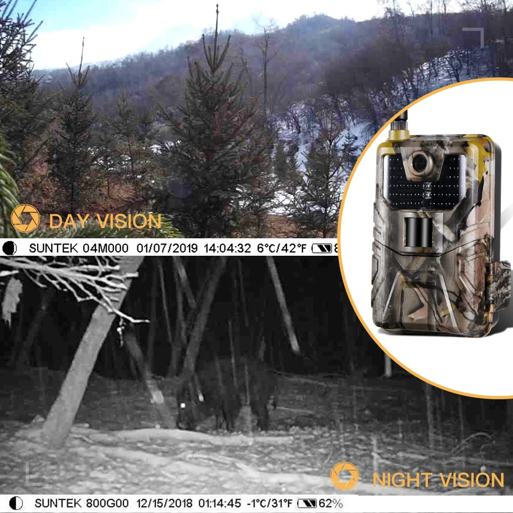 Caméra De Chasse 4G, 1080P & MMS Email