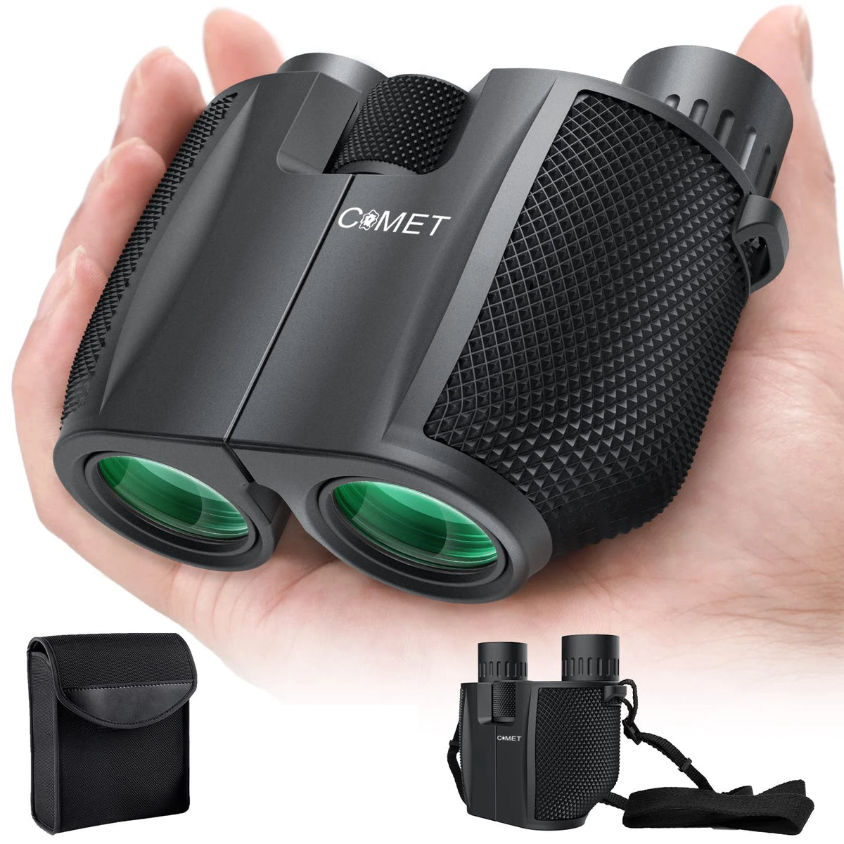 Jumelles de Poche 10x25, Pliables & BAK4 FMC