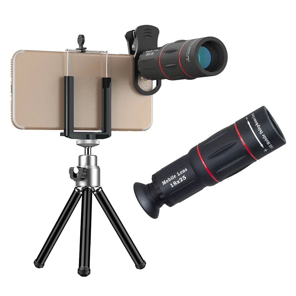 Longue-Vue 18x25, Objectif Téléphoto pour Smartphone