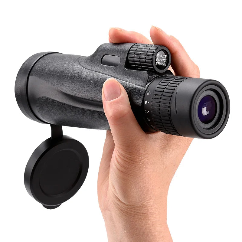 Monoculaire Zoom 10-30x50, Puissant & Portable
