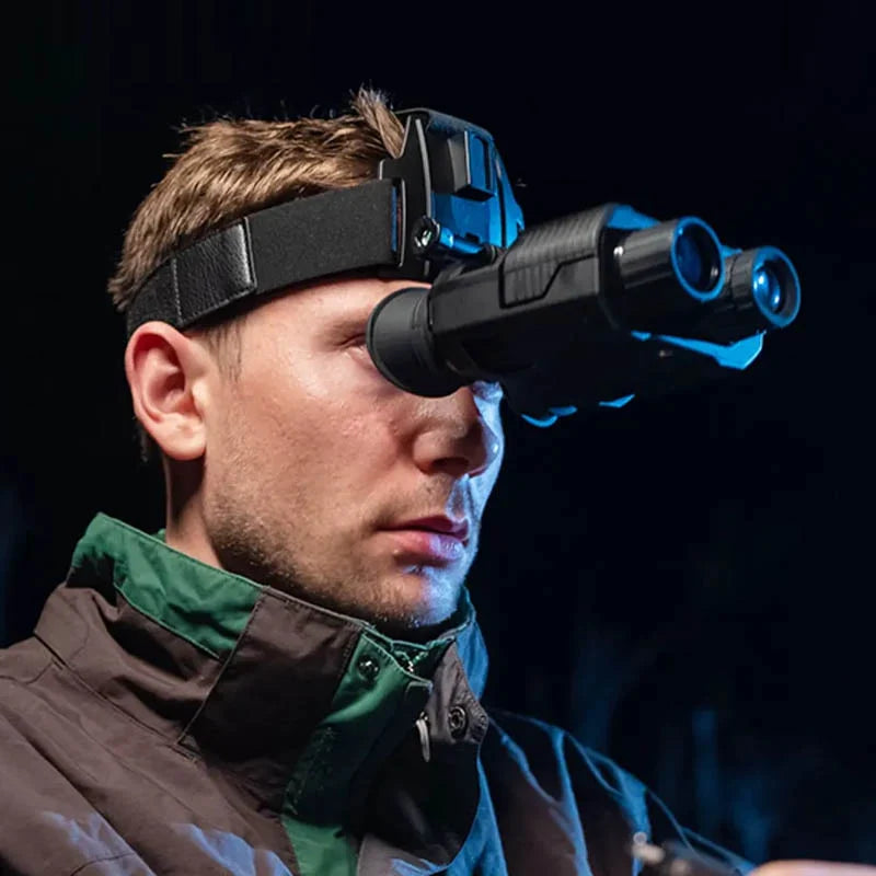 Jumelles Vision Nocturne 1080P, Casque Mains-Libres